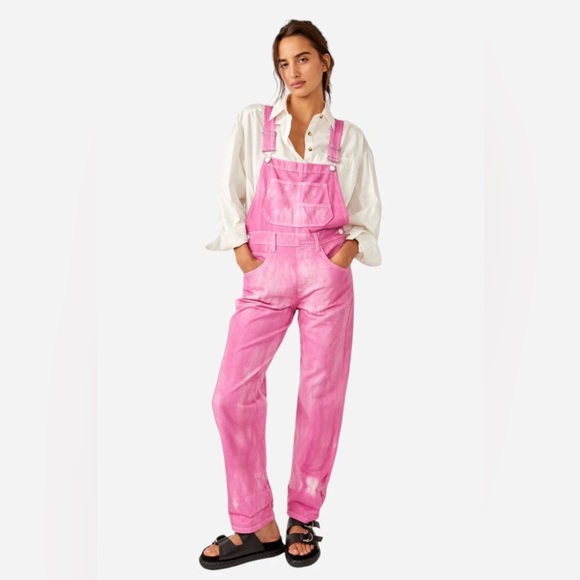We The Free Denim - NWT We The Free Ziggy Denim Overall in Electric Bouquet 🌸